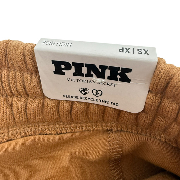 Victorias Secret PINK Ivy Fleece Mini Skirt Skort Size XS New Brown Varsity Cozy - Picture 3 of 10